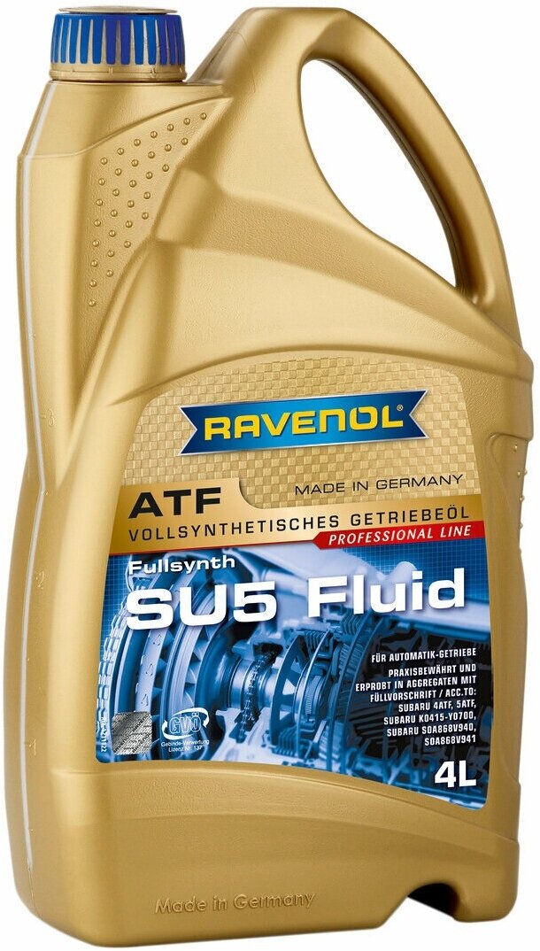 RAVENOL 4014835743816 1L ATF SU5 FLUID NEW трансмиссионное масло () 1шт