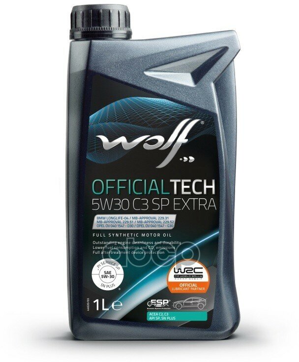 Wolf Масло Моторное Officialtech 5W30 Sp Extra 1L