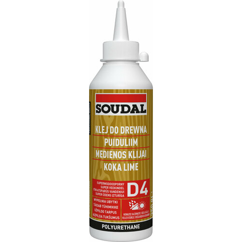 Клей полиуретановый Soudal 66A, D4 107630, 250 мл