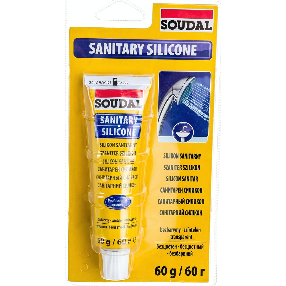 Санитарный силиконовый герметик Soudal