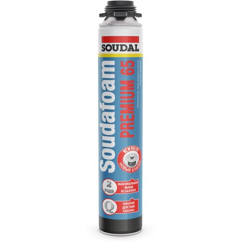 Soudal Soudafoam Premium 65, 820 мл, профессиональная пистолетная пена