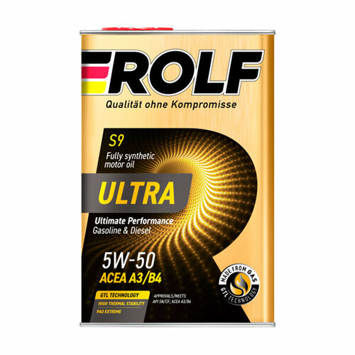 Моторное масло Rolf Ultra 5W-50 A3/B4, 1 л