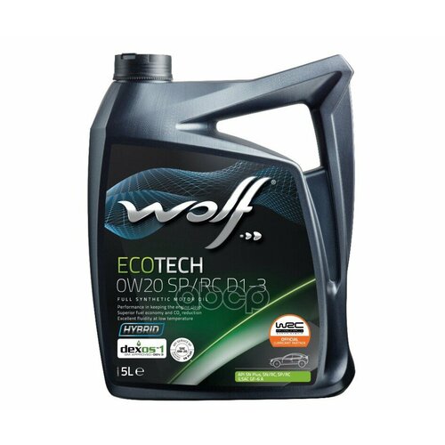 Wolf Масло Моторное Ecotech 0W20 Sp/Rc G6 Fe 5L