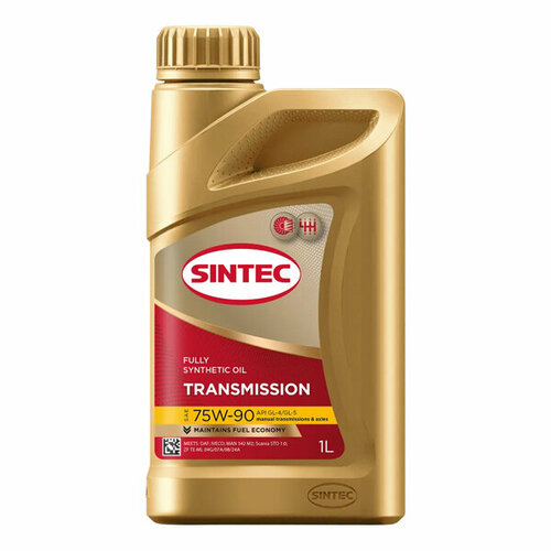 Трансмиссионное масло Sintec 75W-90 GL-4/GL-5, 1 л