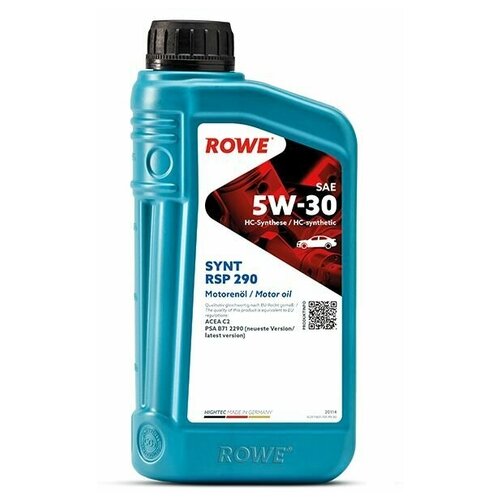 Масло моторное ROWE HIGHTEC SYNT RSP 290 SAE 5W-30 (1 л)