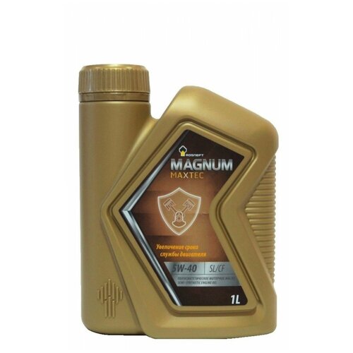 Моторное масло роснефть Magnum Maxtec 5W-40 рнпк, полусинтетическое, 1 л