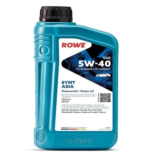Rowe HIGHTEC SYNT ASIA SAE 5W-40 4л
