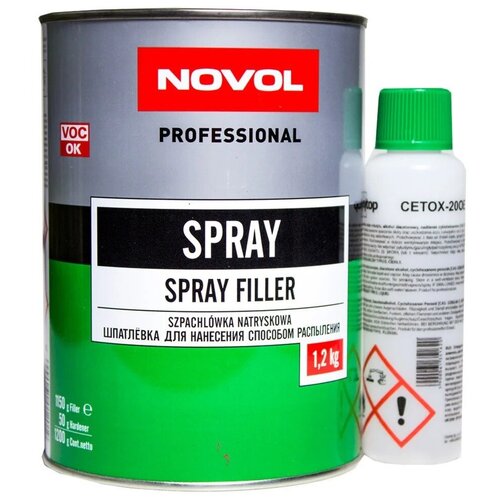 Шпатлевка Жидкая 1.2кг Novol Spray 1201 Novol арт. 1201