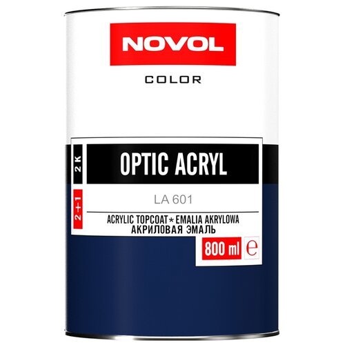 NOVOL автоэмаль Optic Acryl 6 шт., LADA 202 снежно-белый, глянцевая поверхность, 800 мл