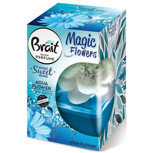 Brait Home Perfume Home Sweet Home Magic Flowers Aqua Flowers Декоративный освежитель воздуха с диффузором в форме цветка Водный цветок 75 мл