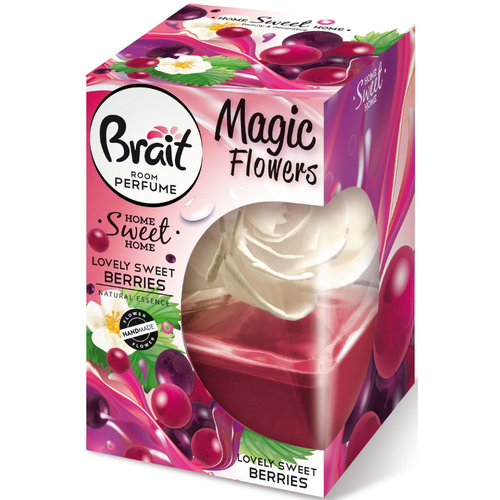 Brait Home Perfume Home Sweet Home Magic Flowers Lovely Sweet Berries Декоративный освежитель воздуха с диффузором в форме цветка Сладкие ягоды 75 мл