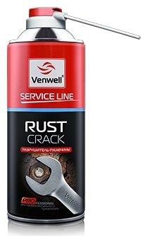 Очиститель Venwell Rust crack 0.4 л 0.42 кг 1 баллончик
