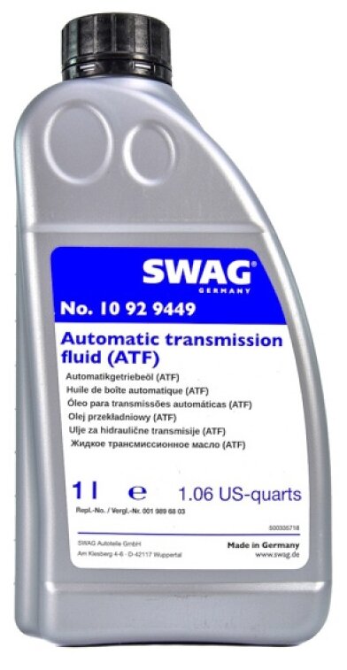 Масло трансмиссионное ATF SWAG 1л 10929449