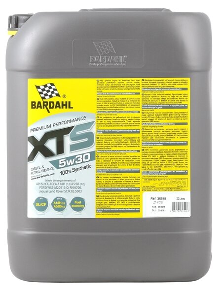 Bardahl 36543 5W30 Xts Sl/Cf 5L (Синт. Моторное Масло) Bardahl