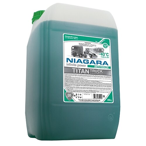 Niagara Жидкость охлаждающая низкозамерзающая антифриз Ниагара Titan Truck-40 20кг 1001021013 .
