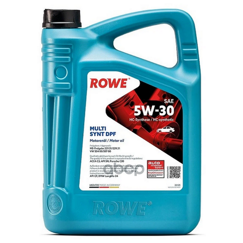 ROWE Масло Моторное 5W30 Rowe 4Л Нс-Синтетика Essential Ms-C3 Sn/Cf