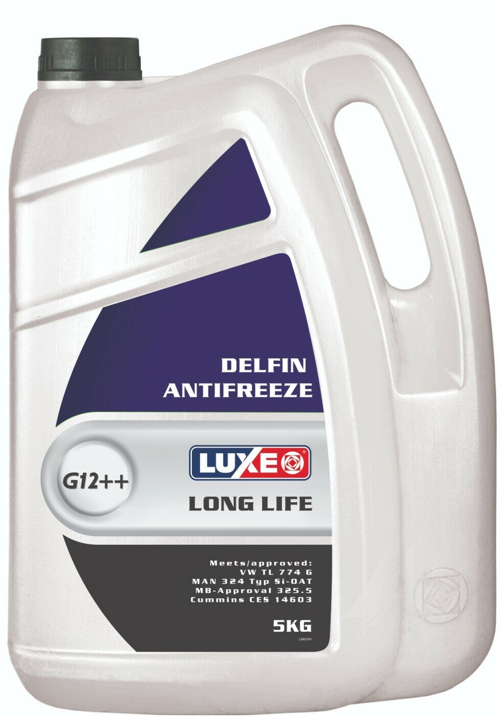 LUXE 621 Антифриз 5кг - готовый фиолетовый, LONG LIFE, G12++