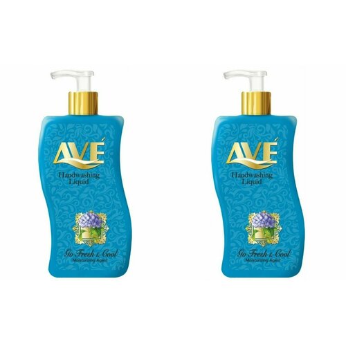 AVE Жидкое мыло Океанский бриз, с ароматом свежести и прохлады, 500 мл, 2 шт
