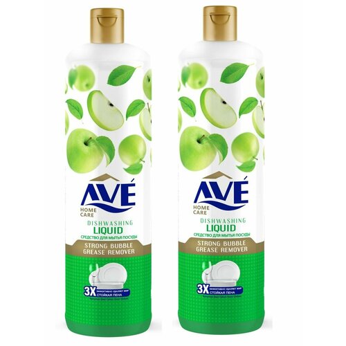 Средство для мытья посуды AVE Яблоко 900мл х 2шт