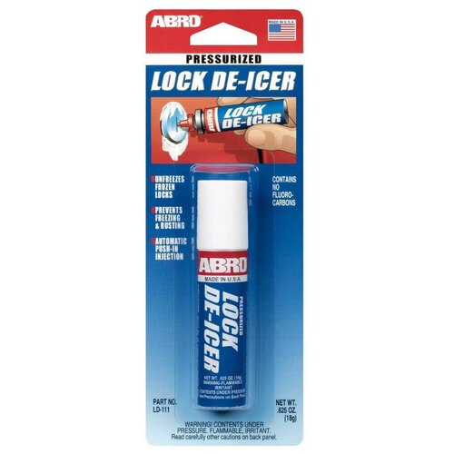 Размораживатель замков Abro Pressurized Lock De Icer 18 г