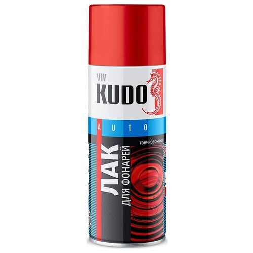 Лак Kudo Auto для фонарей тонировочный 520 мл красный