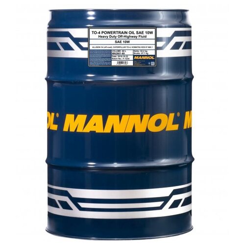 MANNOL MN2601-20 2601-20 MANNOL TO-4 POWERTRAIN OIL 10W 20 л. Трансмисионное гидравлическое масло 10W 1шт