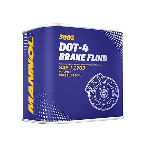 Тормозная жидкость Mannol DOT 4 0.5 л