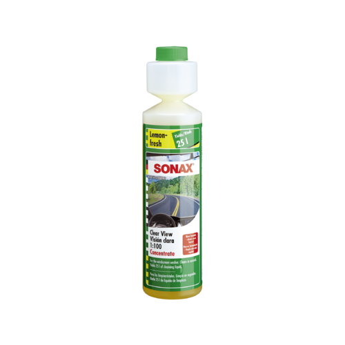 Жидкость для стеклоомывателя SONAX концентрат 1:100, аромат "лимон" 0,25л