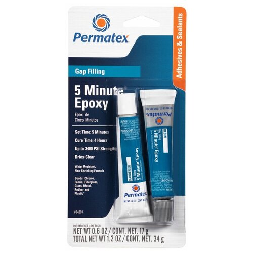 Клей эпоксидный PERMATEX 5 Minute Epoxy 84201, 34 г
