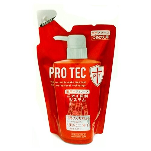 Мыло жидкое дезодорирующее для тела с ментолом Pro Tec, Lion 330 мл (запаска)