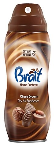 Освежитель воздуха BRAIT Choco Dream (300 мл), сухой, аромат шоколада и пралине