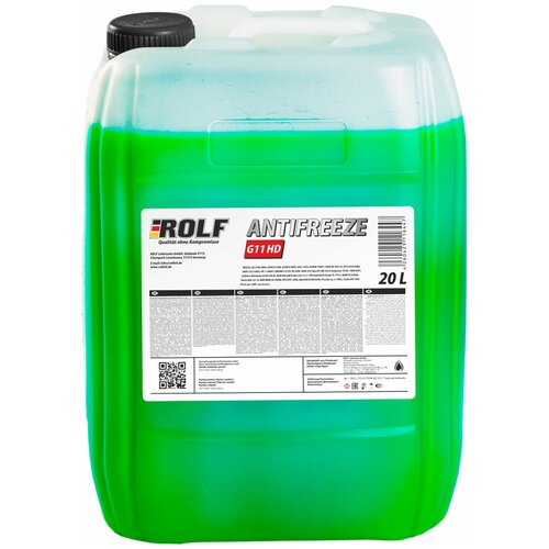 Жидкость Охлаждающая Низкозамерзающая "Antifreeze Rolf G11 Hd" 20л ROLF арт. 70021