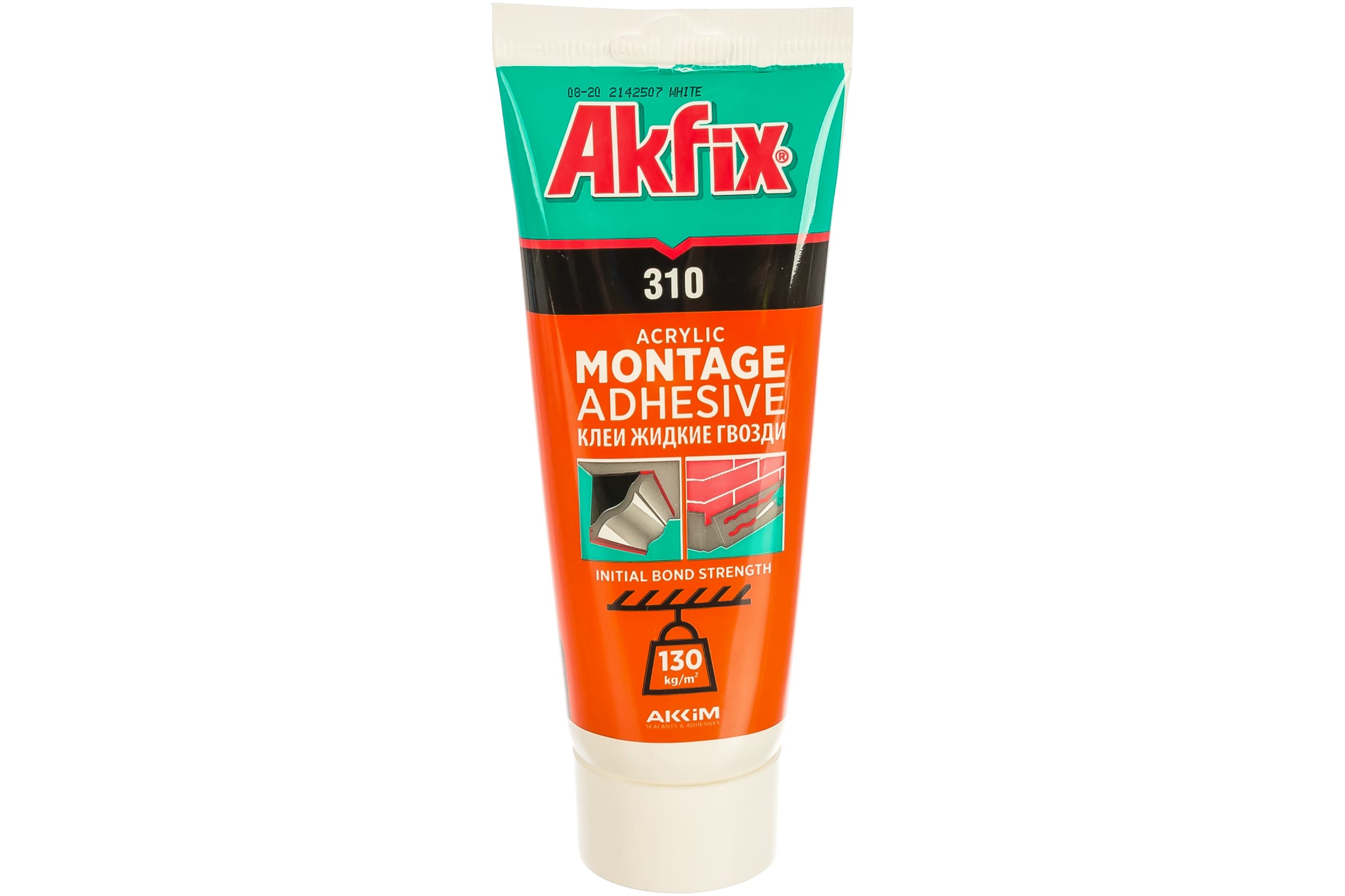 Клей монтажный Akfix 310, акриловый, 250 г
