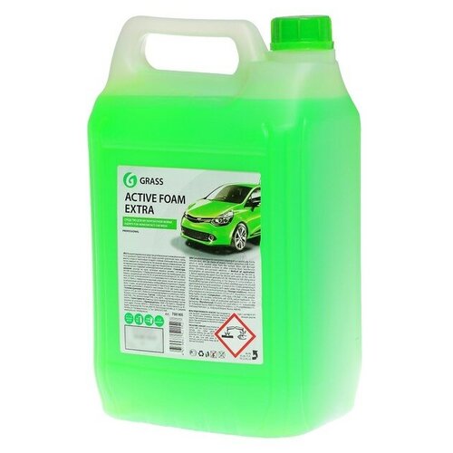 Шампунь для бесконтактной мойки Grass Extra, с антикоррозионными добавками, 5 л (1:50-1:100) .
