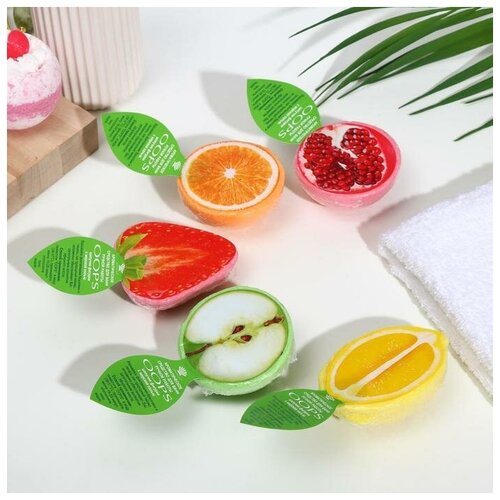 Бомбочки для ванн ТероПром 6861017 OOPS, фрукты ассорти, 85 г