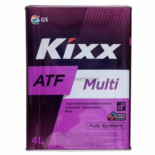 KIXX L251844TE1 Масло трансмиссионное Kixx ATF Multi Plus 4л