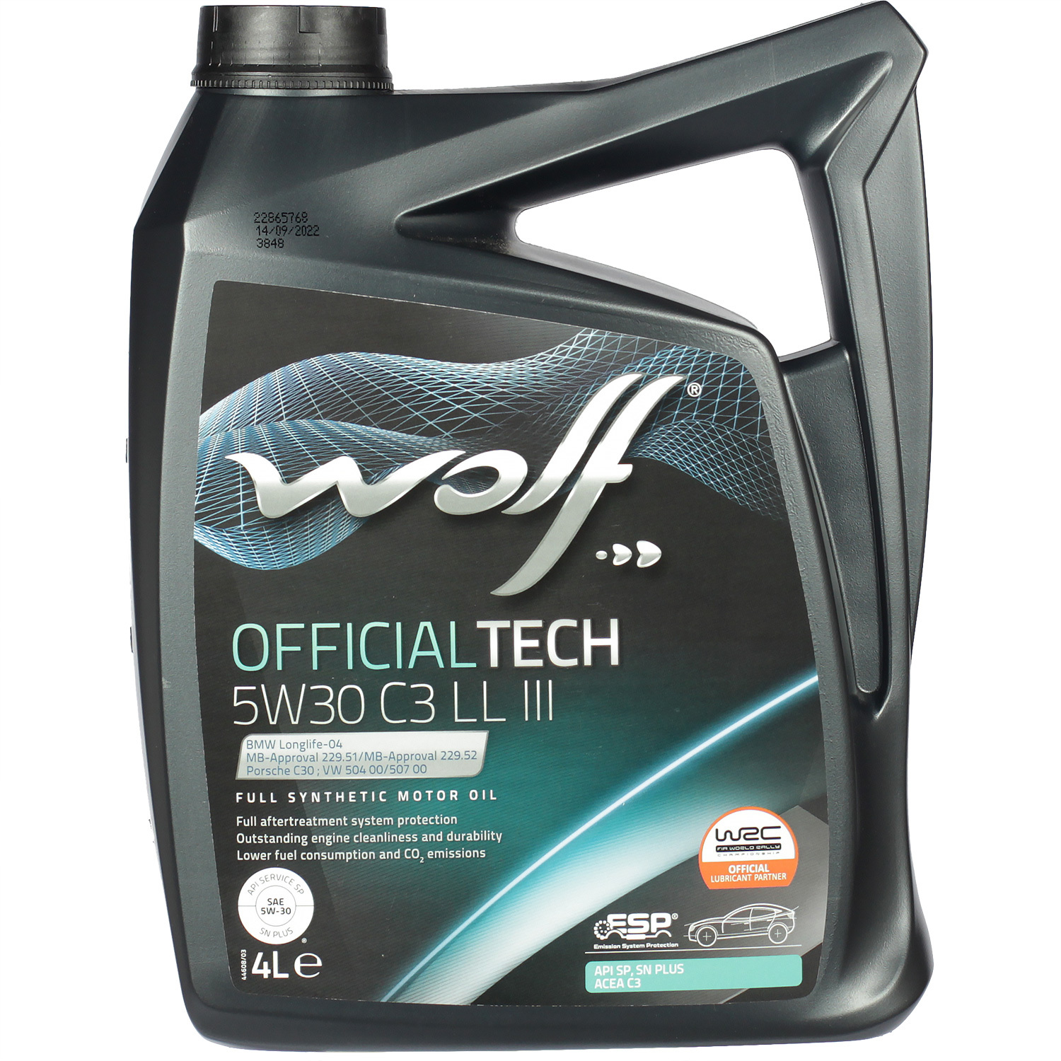 Масло моторное WOLF OFFICIALTECH C3 LL III 5W-30 4л