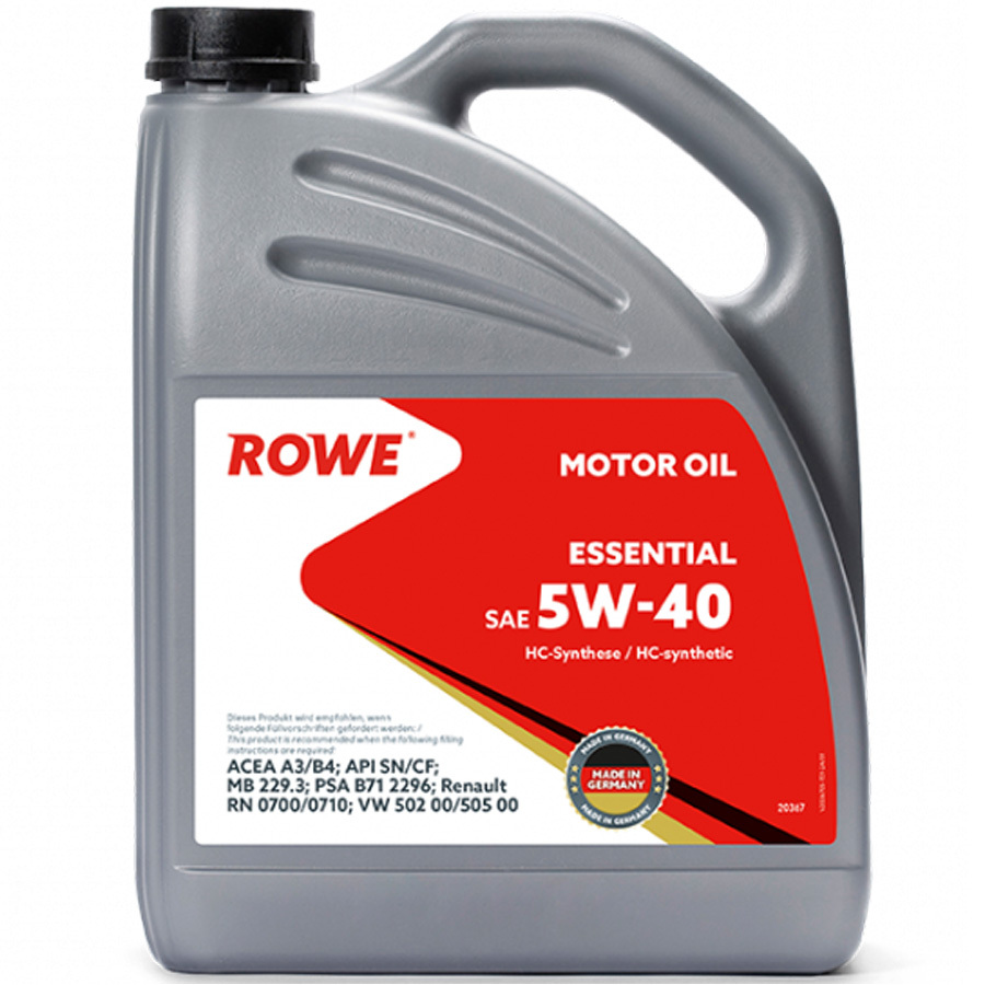 Моторное масло ROWE Essential 5W-40, 5 л ROWE - 1