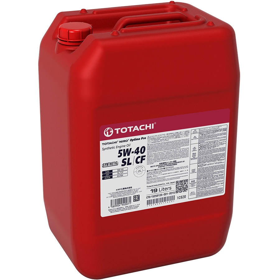 Моторное масло Totachi Niro Optima Pro 5W-40, 19 л