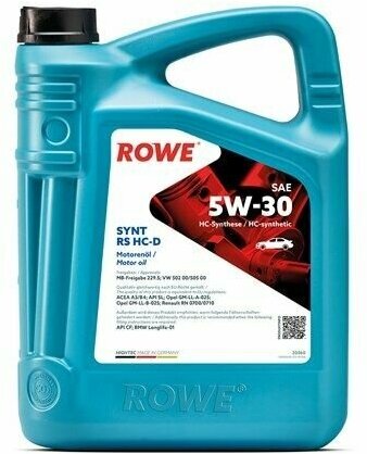 ROWE Масло Моторное Hightec Synt Rs Sae 5W-30 Hc-D 5 Л