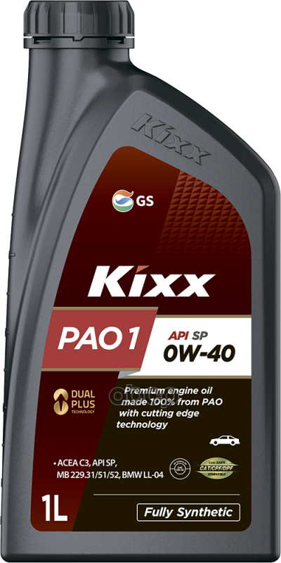 Kixx Масло Моторное Kixx Pao1 Sp 0W-40 /1Л Синт.