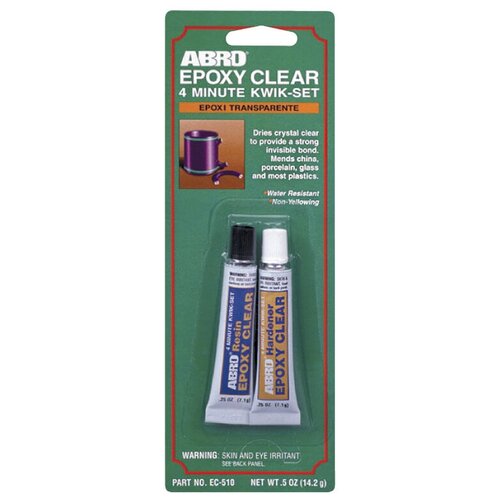 ABRO Клей эпоксидный прозрачный (14,2 г) "ABRO"