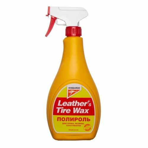 Полироль универсальный (кож, рез, пласт.) Leather & Tire Wax lite (без губки), 500мл