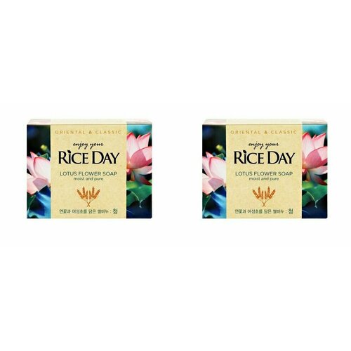 Lion Rice day Туалетное мыло, лотос 100г, 2 шт