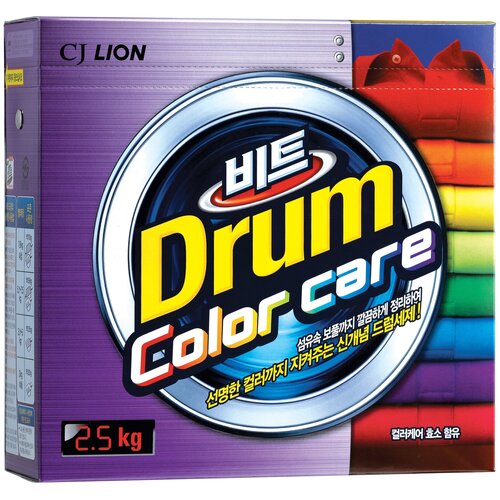 Стиральный порошок LION Beat Drum Color care, 2500 г