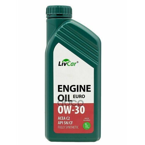 LivCar Масло Моторное Livcar Engine Oil Euro 0W-30 Acea C2 Api Sn/Cf (1Л)