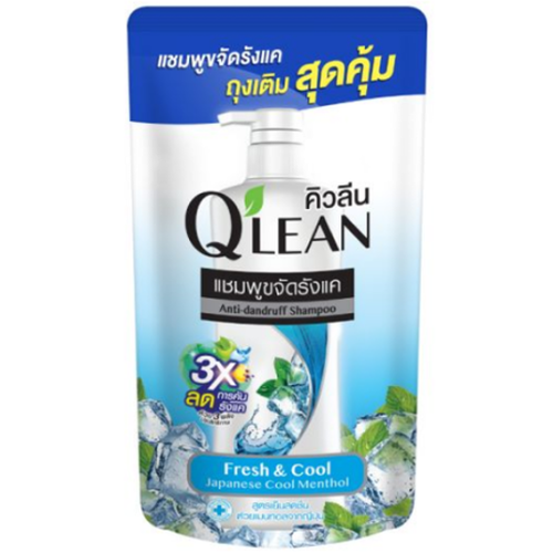Шампунь против перхоти LION Q Lean Свежесть и прохлада, 300 мл (дой-пак)