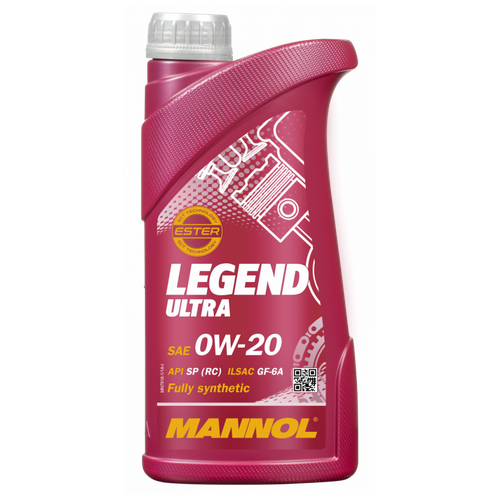 Синтетическое моторное масло Mannol Legend Ultra 0W20, 1 л 79181 .
