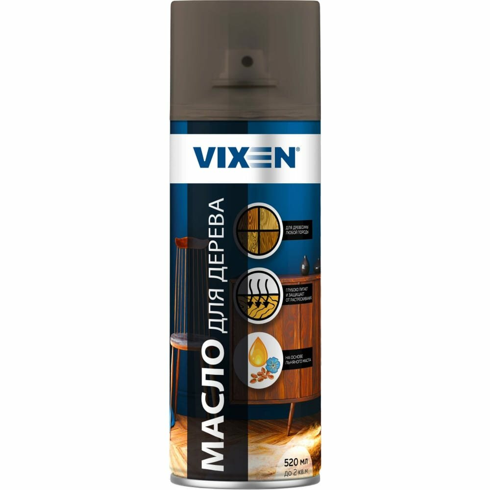 Vixen Масло для дерева, бесцветный, аэрозоль 12х520 мл. VX-91010