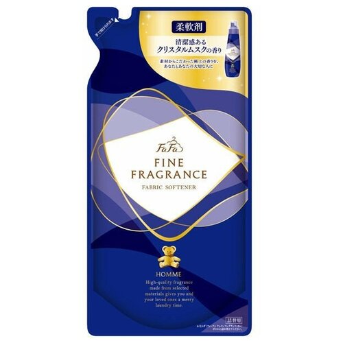 Fafa fine fragrance homme кондиционер ополаскиватель для белья, с антистатическим эффектом, мускус и бергамот, мягкая упаковка, 500 мл